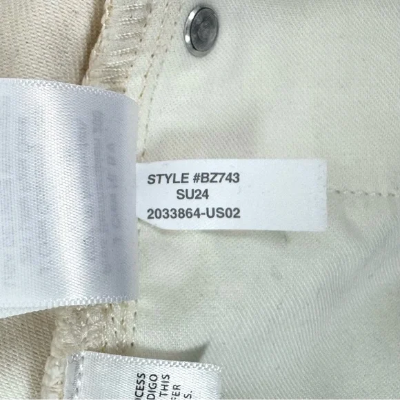 J. Crew Point Sur Seamed Puddle Jean Ecru Barrel Wide Leg Relaxed Fit Size 30 - Picture 12 of 12